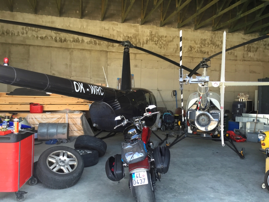 Ranch Milovice helikopter