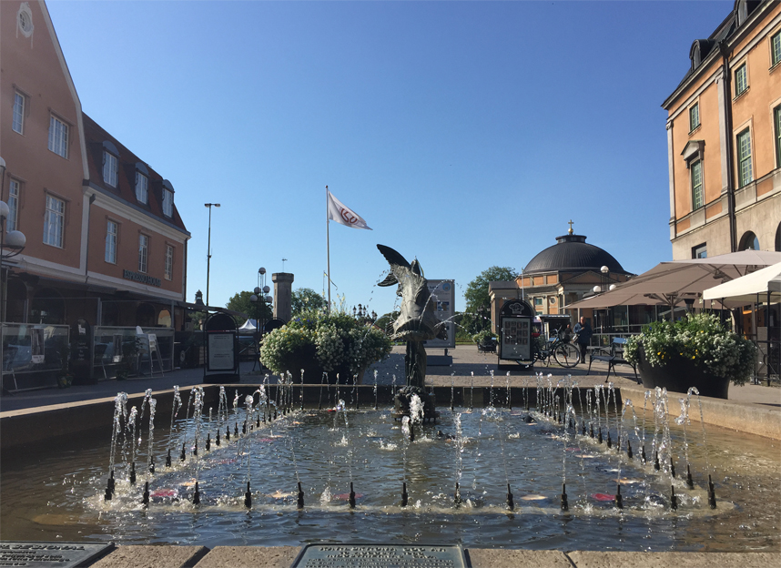 Karlskrona fontanna ryba