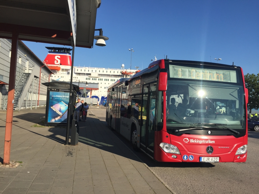 Karlskrona terminal promowy autobus