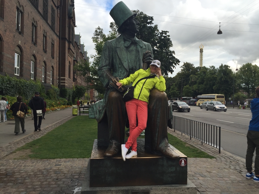 Goha na pomniku Andersena w Kopenhadze