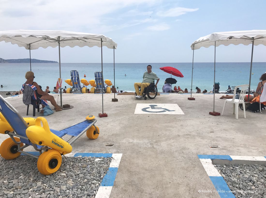 plaża dla niepełnosprawnych Nicea