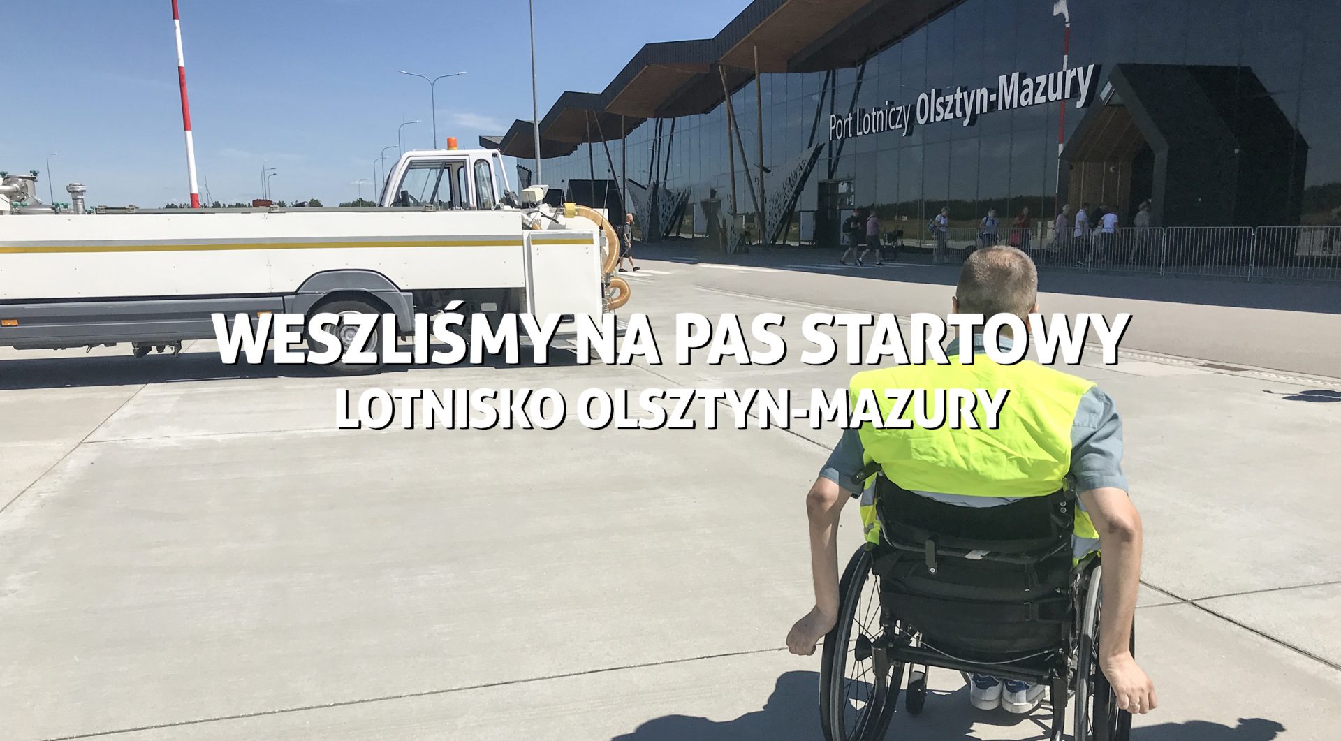 Lotnisko Olsztyn - Mazury. Weszliśmy na pas startowy