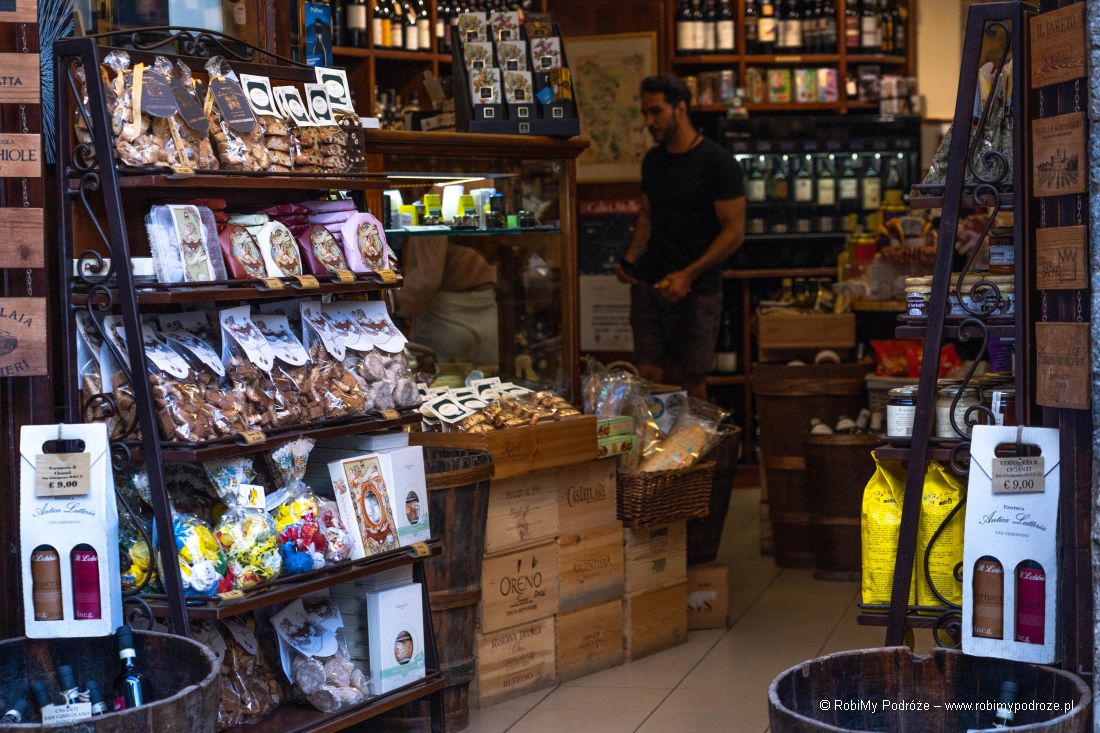 sklepy w San Gimignano
