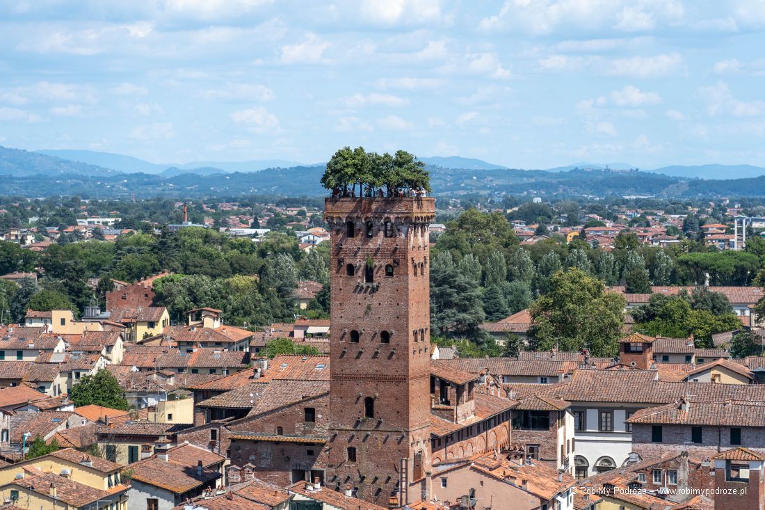 widok na Torre Giunigi z Torre delle Ore