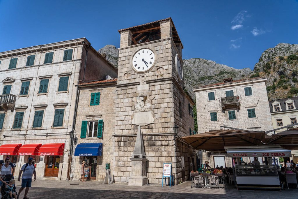 zwiedzanie Kotoru - Wieża Zegarowa