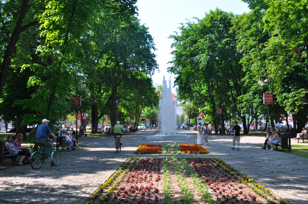 fontanna na Rynku Zygmunta Augusta