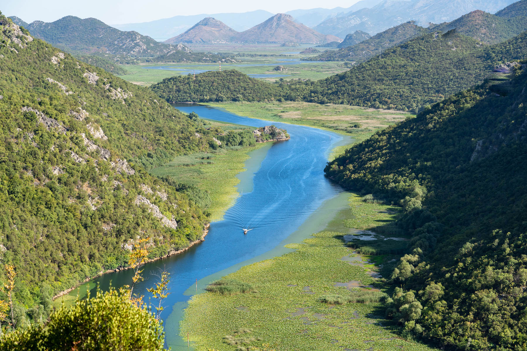 punkt widokowy - meandrująca rzeka w Czarnogórze