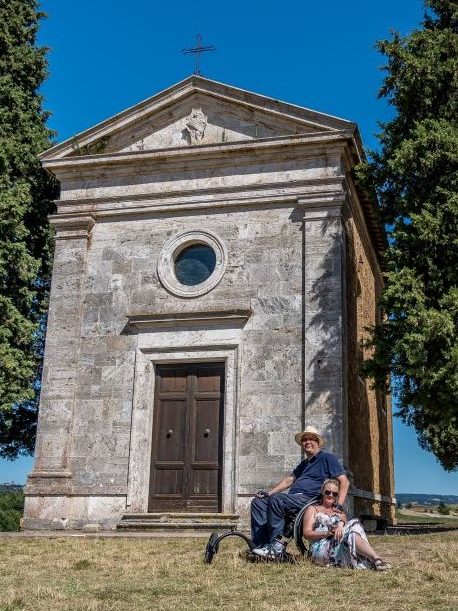 Kapliczka Vitaleta w Toskanii