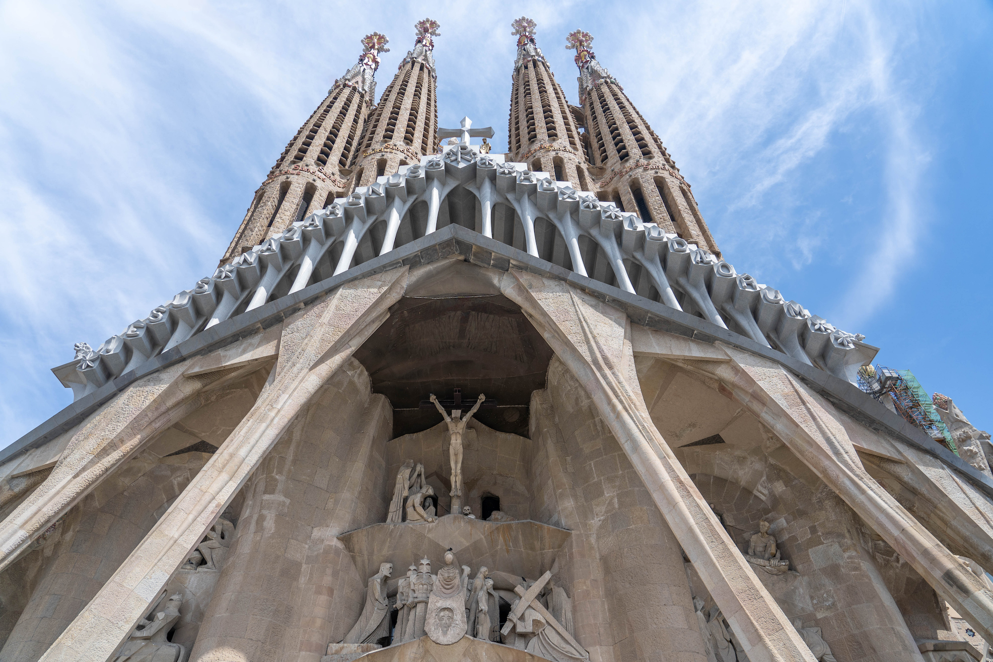 Sagrada Familia w Barcelonie fasada