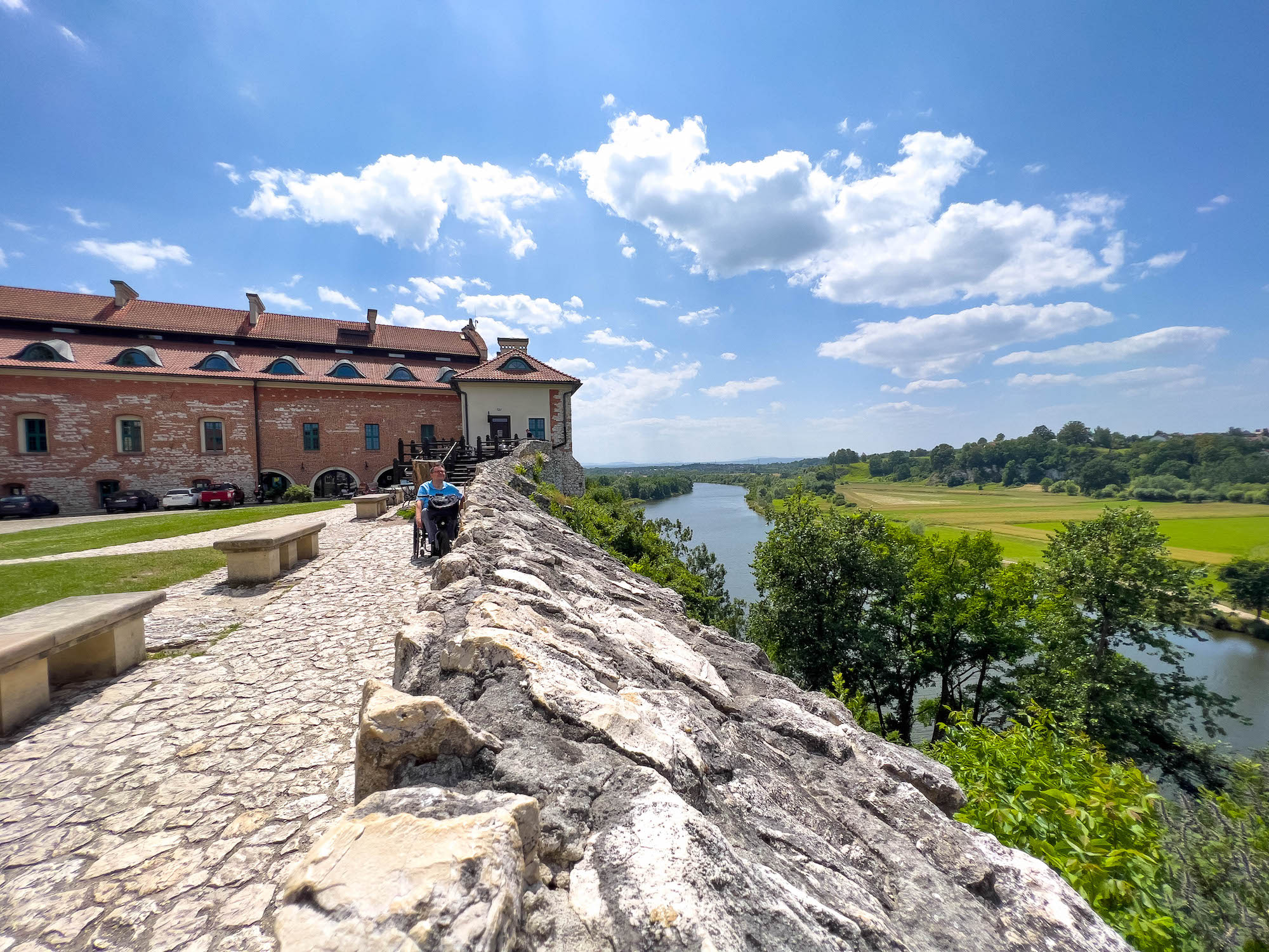 Widoki z wzgórza klasztornego w Tyńcu