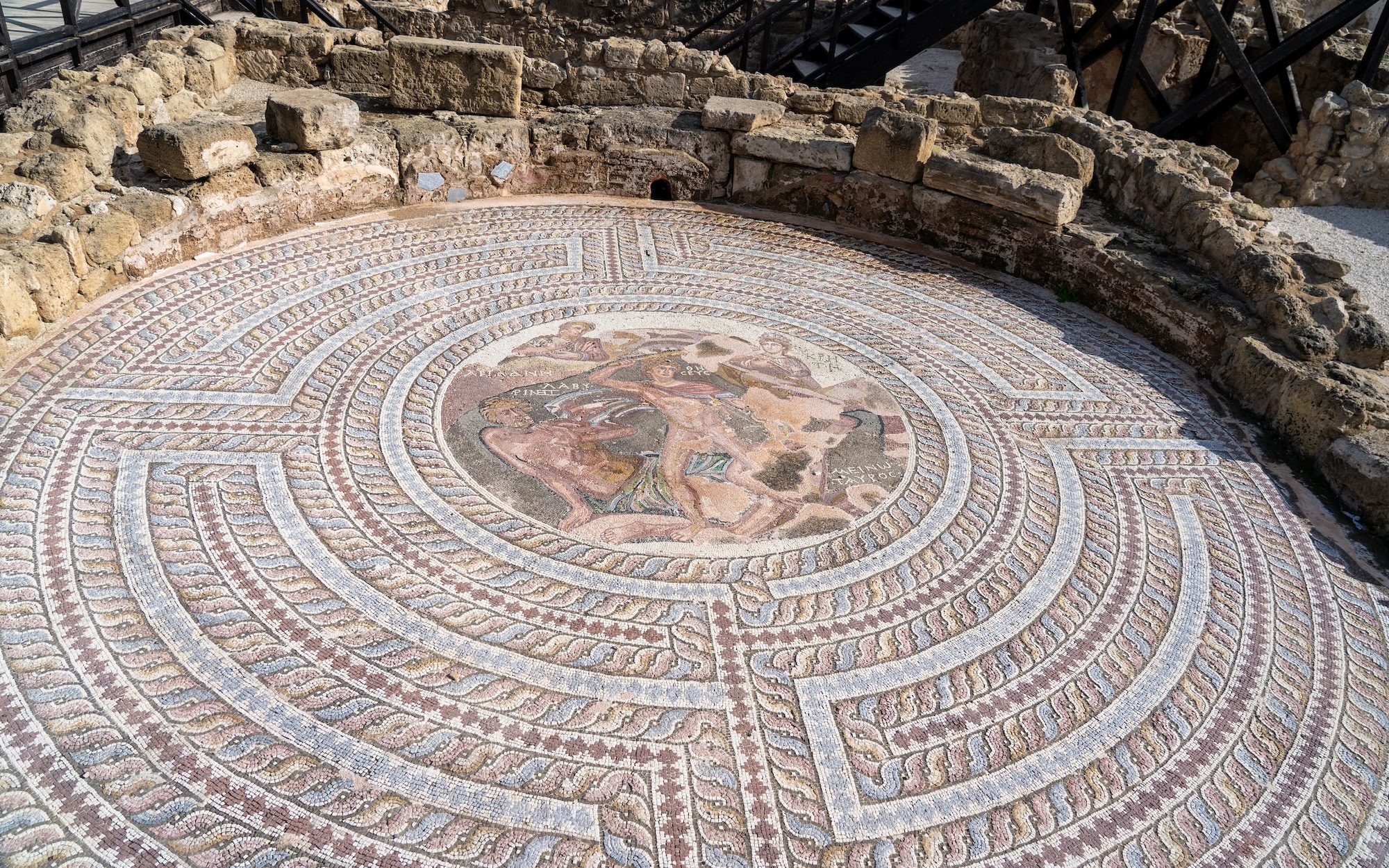 Mozaika w willi Tezeusza